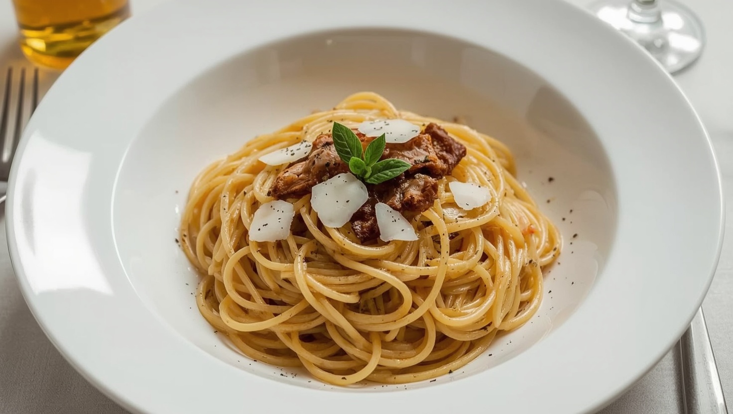 Spaghetti Carbonara - das Original aus Rom