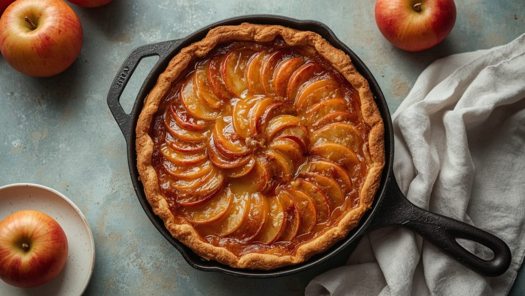 Tarte Tatin - die verkehrte franzoesische Apfeltarte