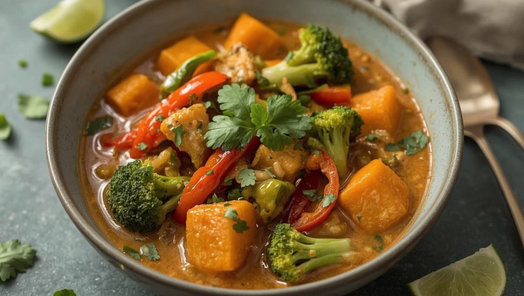 Thai Tofu-Gemuese-Curry - vegetarisch und sattmachend