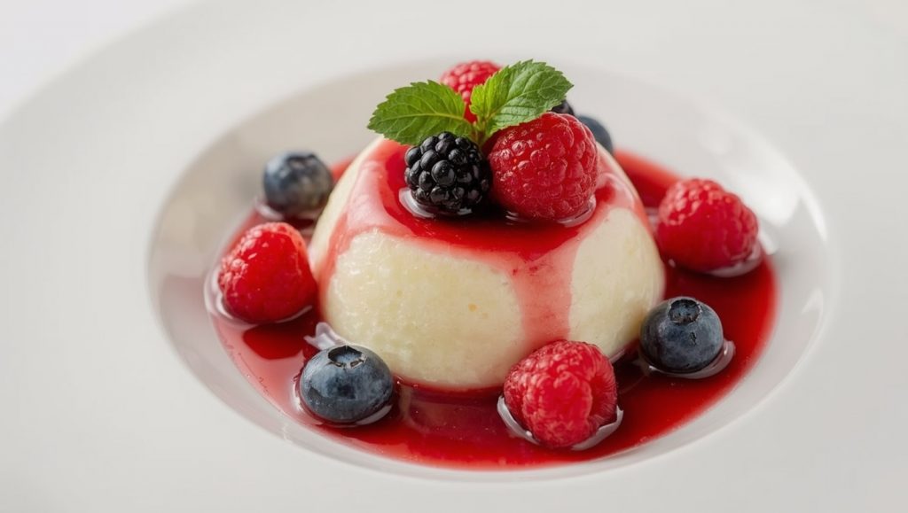 Panna Cotta mit Beerensauce - das elegante Dessert