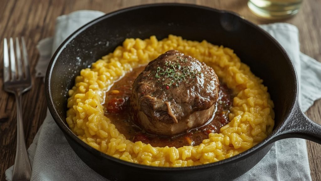 Ossobuco alla Milanese - geschmorte Kalbshaxe