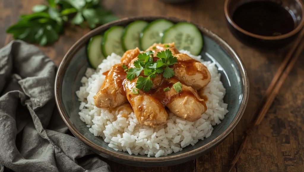 Khao Man Gai - Thai Haenchen-Reis Hainanese Art