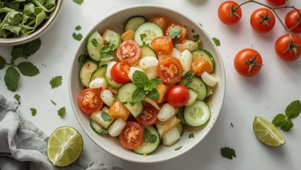 Thai-Papaya-Gurken-Salat - leichter Sommersalat