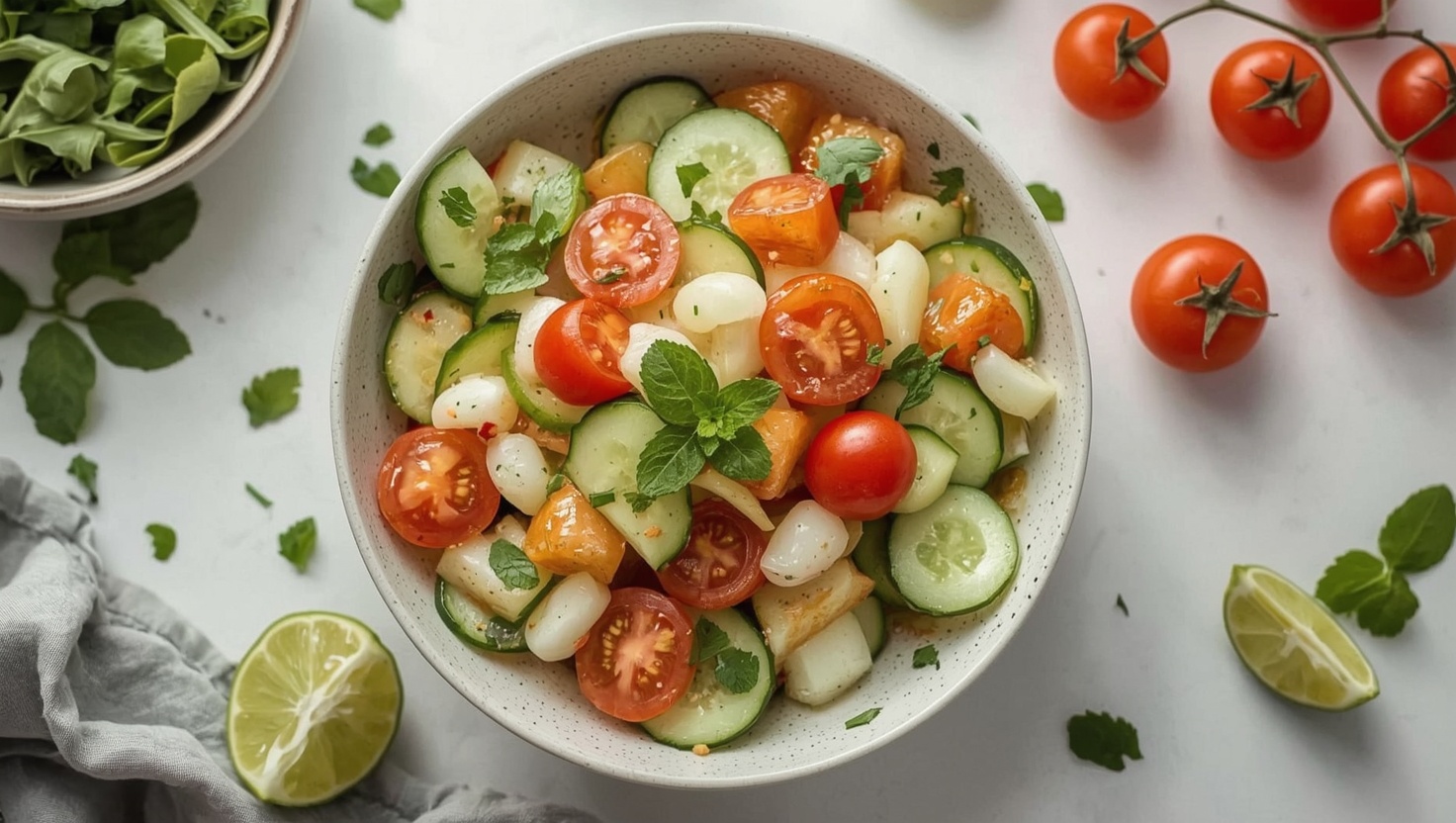 Thai-Papaya-Gurken-Salat - leichter Sommersalat