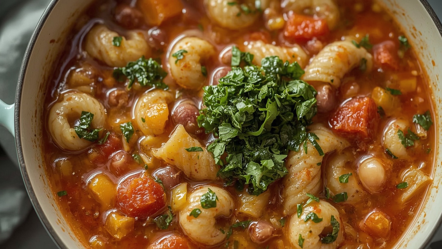 Minestrone alla Genovese - Gemuesesuppe mit Pesto - Zubereitung