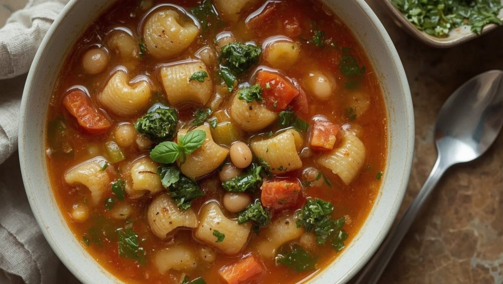 Minestrone alla Genovese - Gemuesesuppe mit Pesto