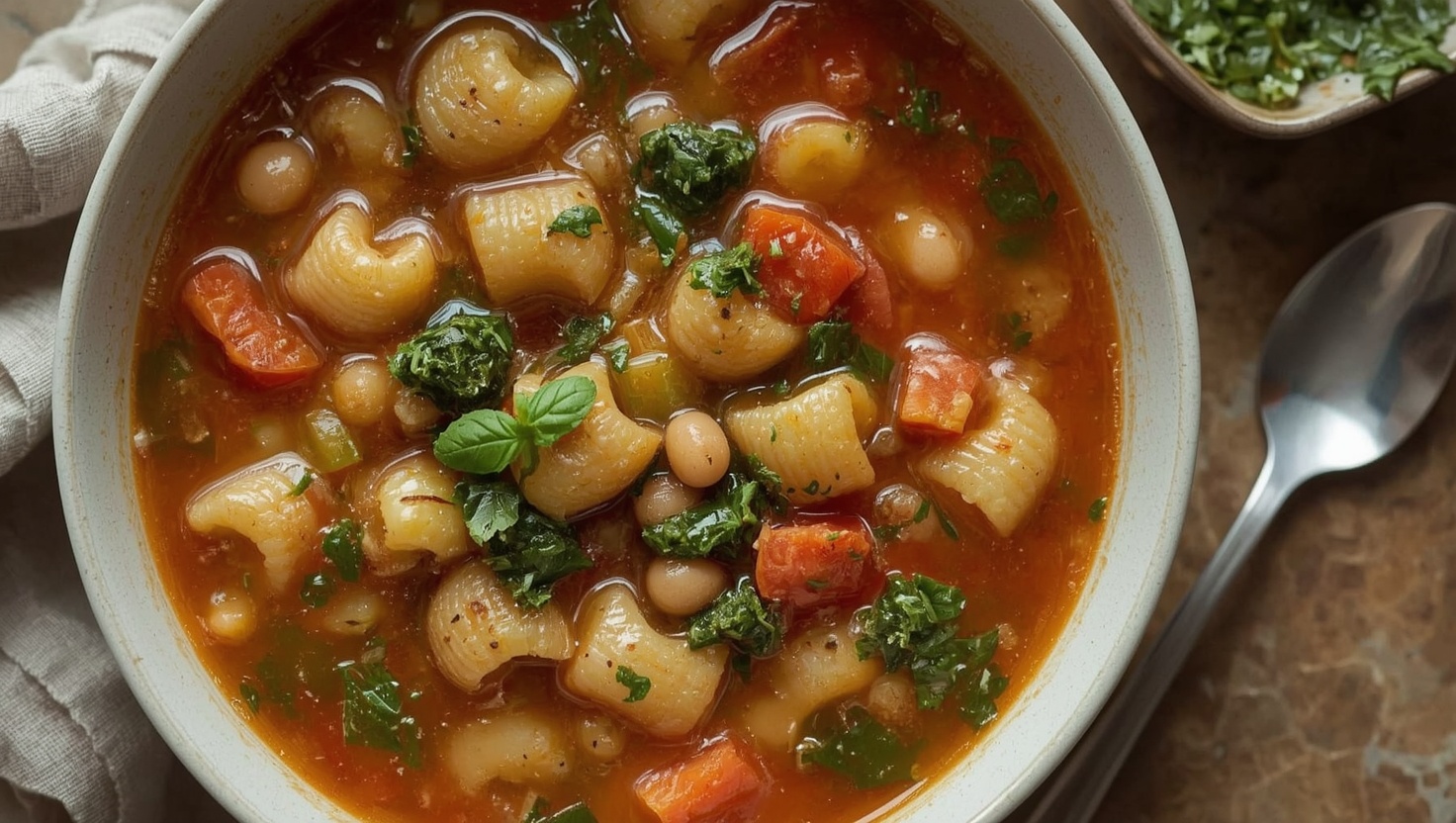 Minestrone alla Genovese - Gemuesesuppe mit Pesto