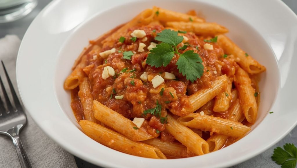 Penne all'Arrabbiata - schaerfe Tomatensauce