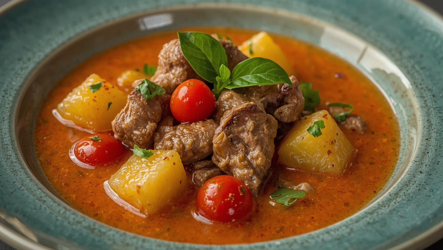 Rotes Thai-Curry mit Ente - Gaeng Ped