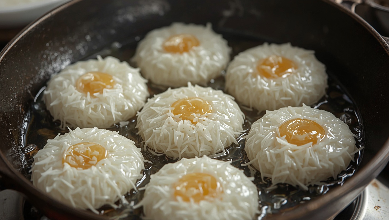 Thai Kokosnuss-Kuchen - Kanom Krok - Zubereitung