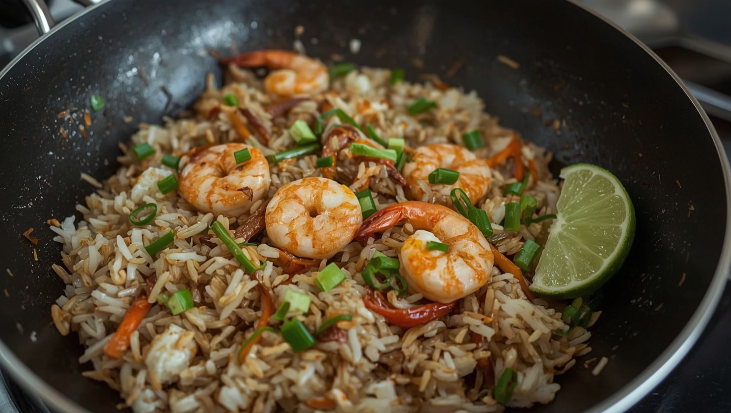 Khao Pad - gebratener Thai-Reis schnell zubereitet - Zubereitung