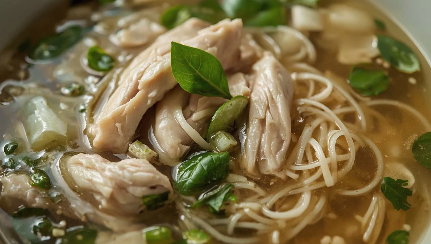 Thai Zitronengras-Suppe mit Huhn - Zubereitung