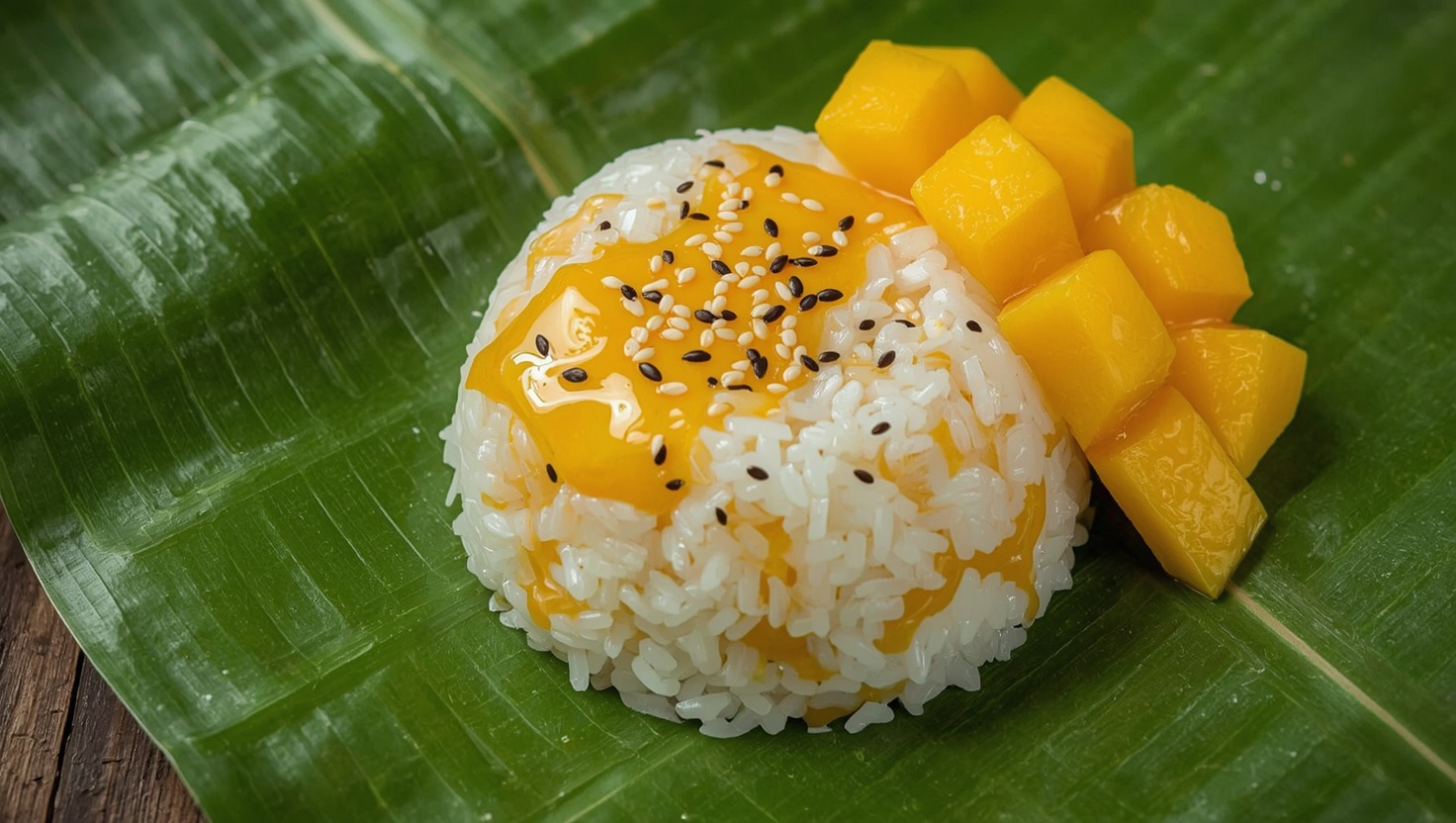 Mango Sticky Rice - Thai-Dessert mit Klebreis - Zubereitung