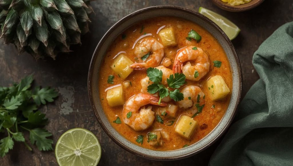 Thai-Garnelen-Curry mit Ananas - Gaeng Kua
