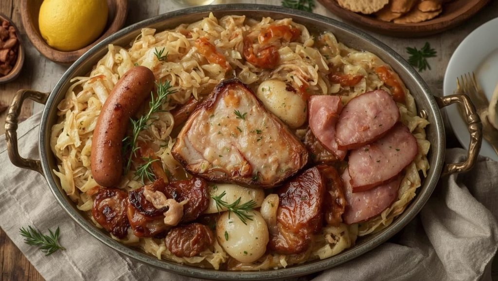 Choucroute Garnie - Sauerkraut auf Elsaessisch