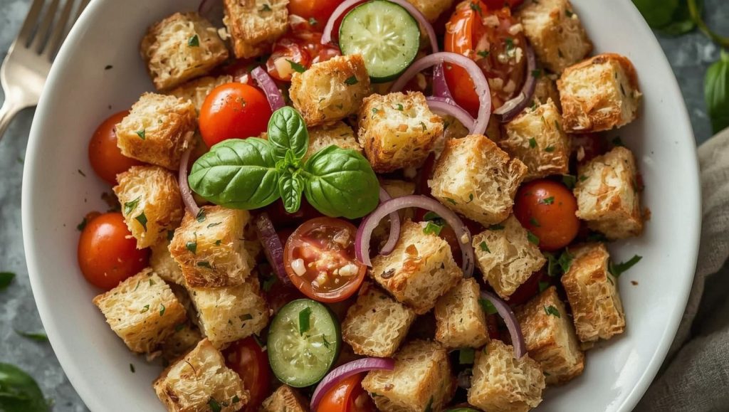 Panzanella - toskanischer Brotsalat im Sommer