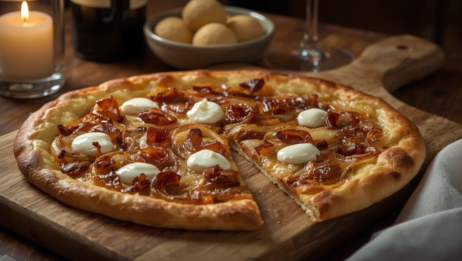Flammkuchen: Das elsässische Original – knusprig und cremig