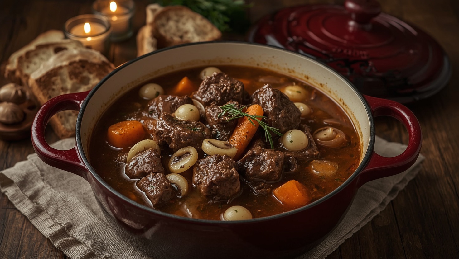 Boeuf Bourguignon: Das herzhafte Rindfleisch-Schmorgericht aus dem Burgund