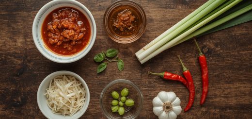 Grundzutaten der thai kueche fischsauce garnelenpaste und tamarinde verwendungstipps